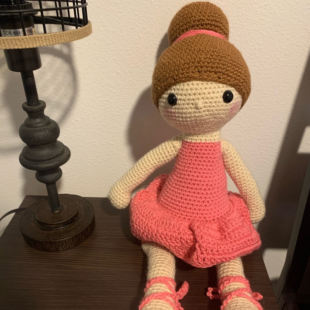 Ballerina doll handmade with love.